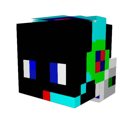 batelfront Minecraft avatar head, 3D render