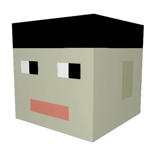 batjay07 Minecraft avatar head, 3D render
