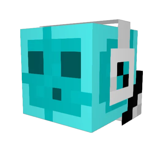 batman460 Minecraft avatar head, 3D render