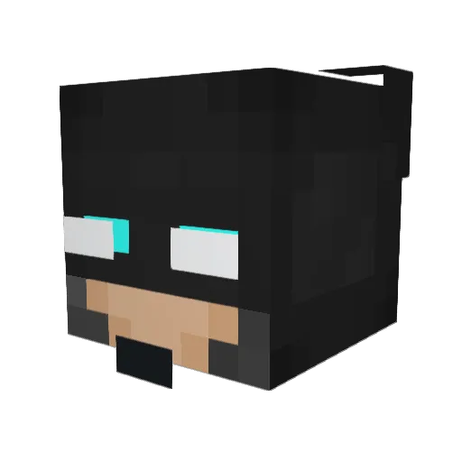 batman92404 Minecraft avatar head, 3D render