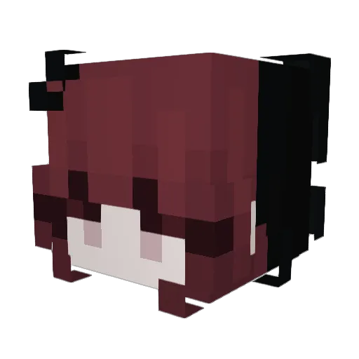batmanfangirl Minecraft avatar head, 3D render