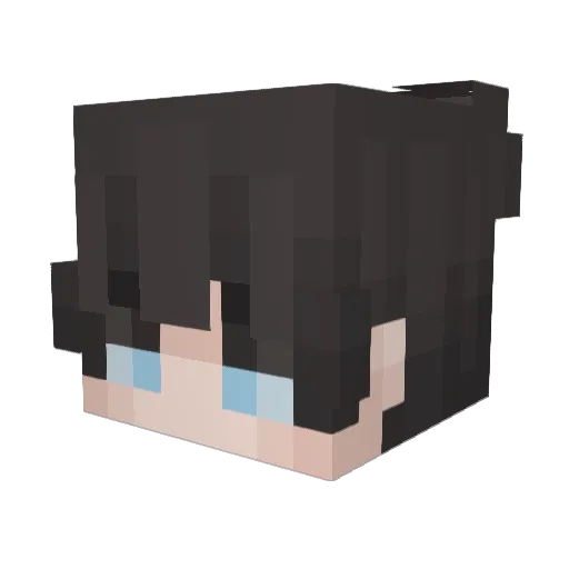 batmantiger24 Minecraft avatar head, 3D render