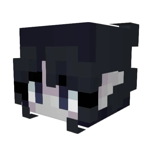 batmilkk Minecraft avatar head, 3D render