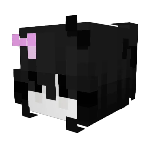 batmimi Minecraft avatar head, 3D render