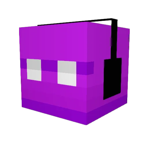 batmite Minecraft avatar head, 3D render