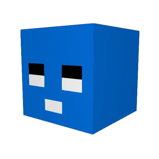 batnn Minecraft avatar head, 3D render