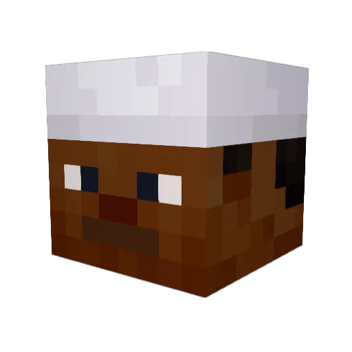 batssman Minecraft avatar head, 3D render