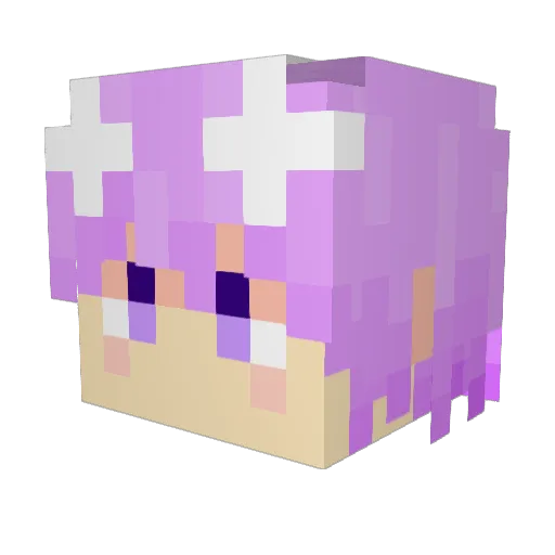 batten_desu Minecraft avatar head, 3D render