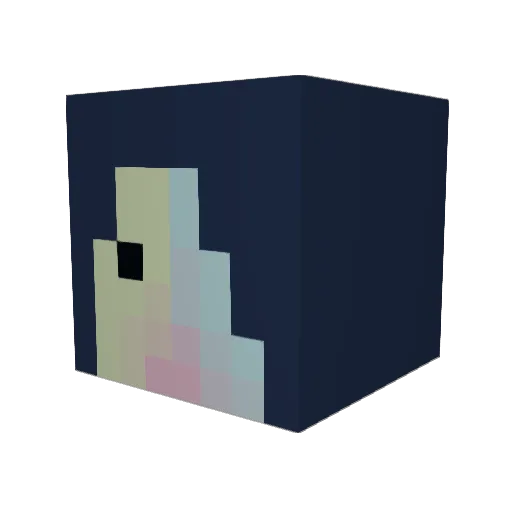 battery_max Minecraft avatar head, 3D render