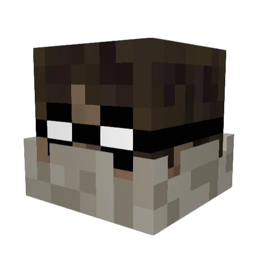 battlebot98 Minecraft avatar head, 3D render