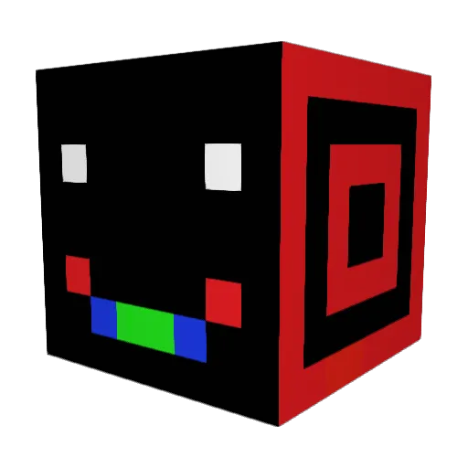 battlecrack Minecraft avatar head, 3D render