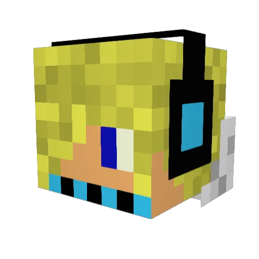 battlenations Minecraft avatar head, 3D render