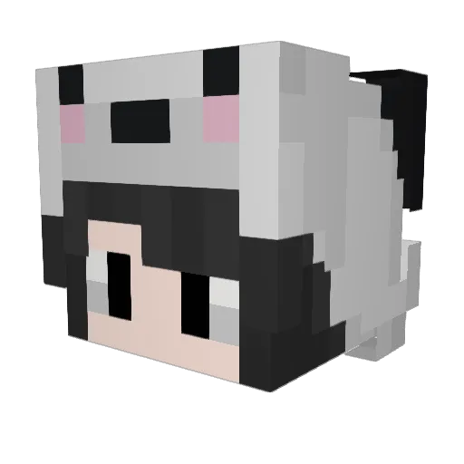 battlepanda18 Minecraft avatar head, 3D render