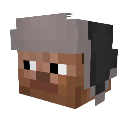 battler2023 Minecraft avatar head, 3D render