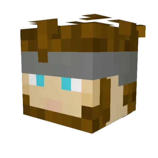 battler239 Minecraft avatar head, 3D render
