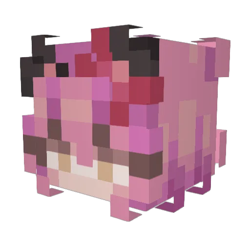 battybees Minecraft avatar head, 3D render