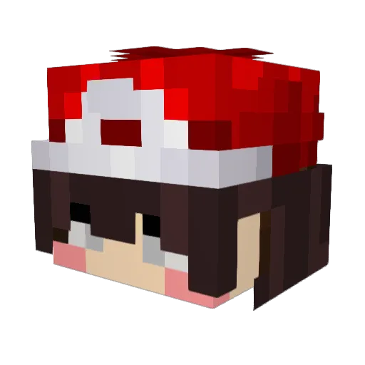 battyroo Minecraft avatar head, 3D render