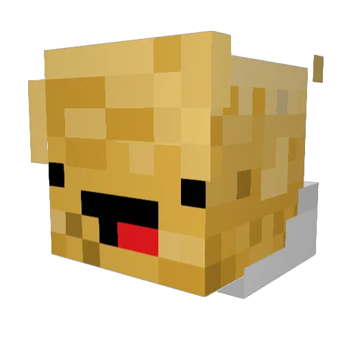 batudo Minecraft avatar head, 3D render