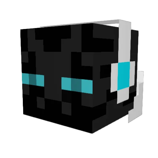batuscum Minecraft avatar head, 3D render