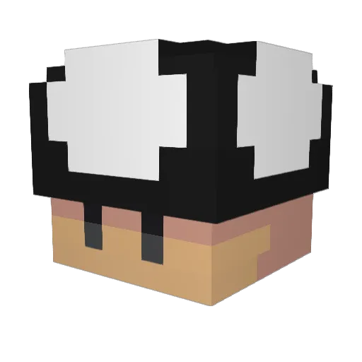 batyaa Minecraft avatar head, 3D render