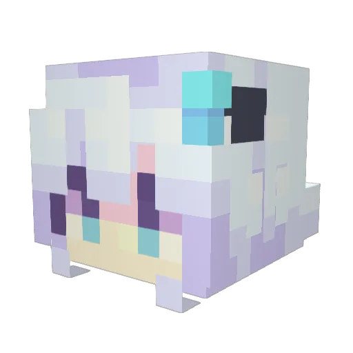 batyo_plantix Minecraft avatar head, 3D render
