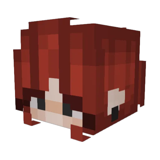 batz00 Minecraft avatar head, 3D render