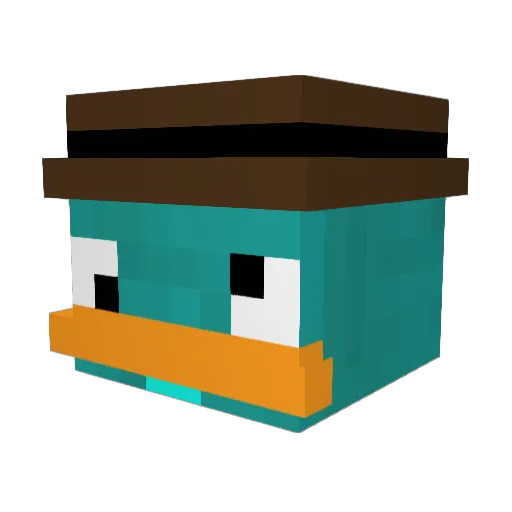 batzen21 Minecraft avatar head, 3D render