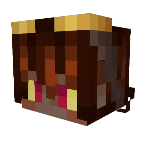baubleBee Minecraft avatar head, 3D render