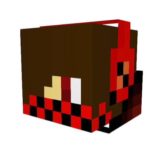baumcraft3 Minecraft avatar head, 3D render