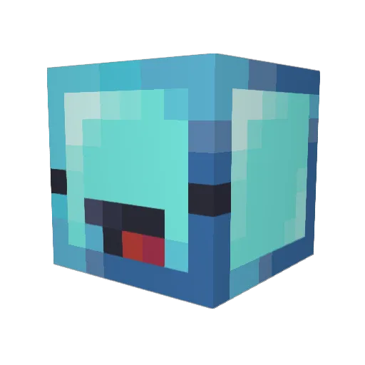 bautizubi Minecraft avatar head, 3D render