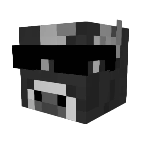 bauty_2 Minecraft avatar head, 3D render
