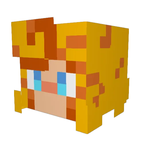 bauxitemuse Minecraft avatar head, 3D render