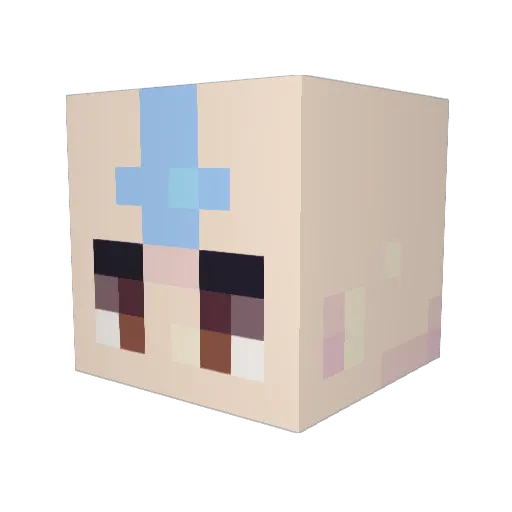 bavisty Minecraft avatar head, 3D render