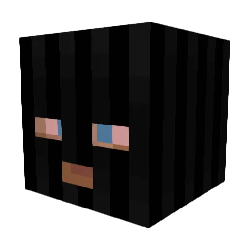 bavvu Minecraft avatar head, 3D render