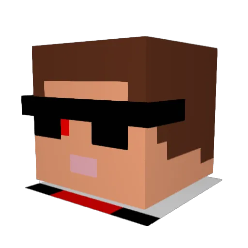 baw2344 Minecraft avatar head, 3D render