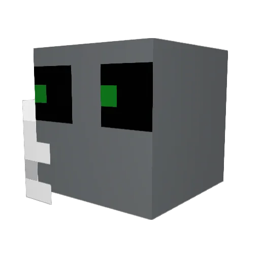 bawabat Minecraft avatar head, 3D render