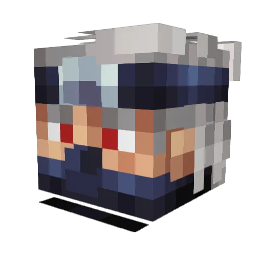 bawie Minecraft avatar head, 3D render