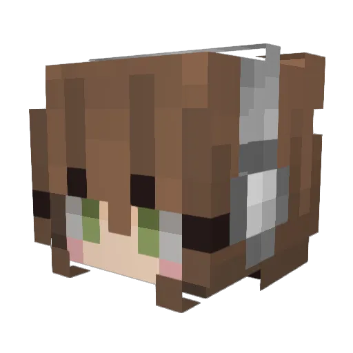 bawmbee Minecraft avatar head, 3D render