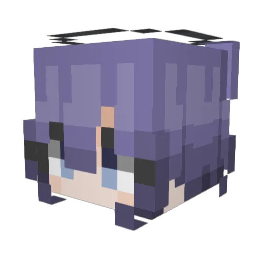bawp_ Minecraft avatar head, 3D render