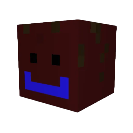 bawrwvb Minecraft avatar head, 3D render