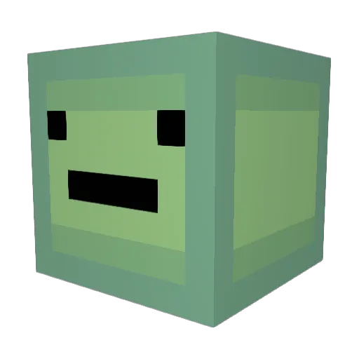 baxtmann Minecraft avatar head, 3D render