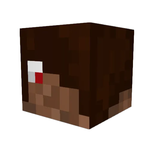 baybean Minecraft avatar head, 3D render