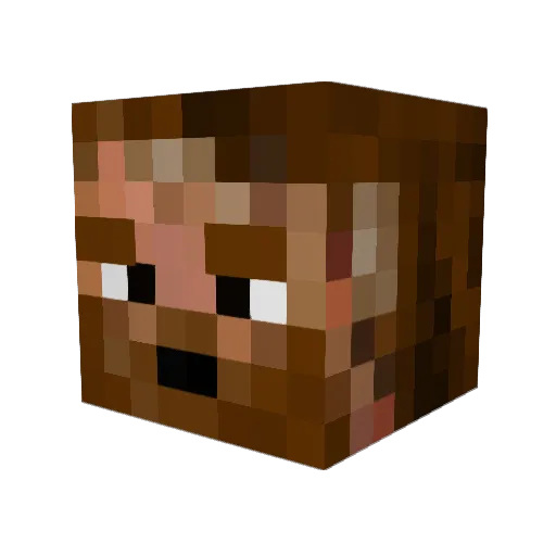 baykeeper Minecraft avatar head, 3D render