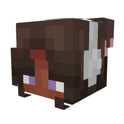 bayonetta06 Minecraft avatar head, 3D render