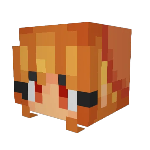 bayorfin Minecraft avatar head, 3D render