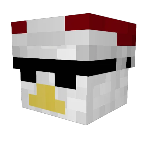 bayoulane Minecraft avatar head, 3D render