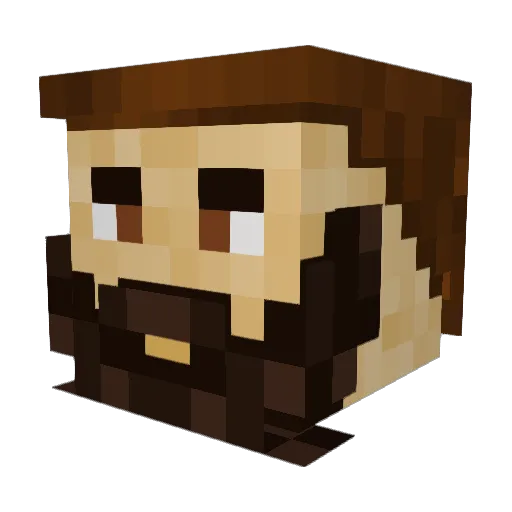 baysteve Minecraft avatar head, 3D render