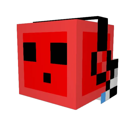 baza1gt Minecraft avatar head, 3D render
