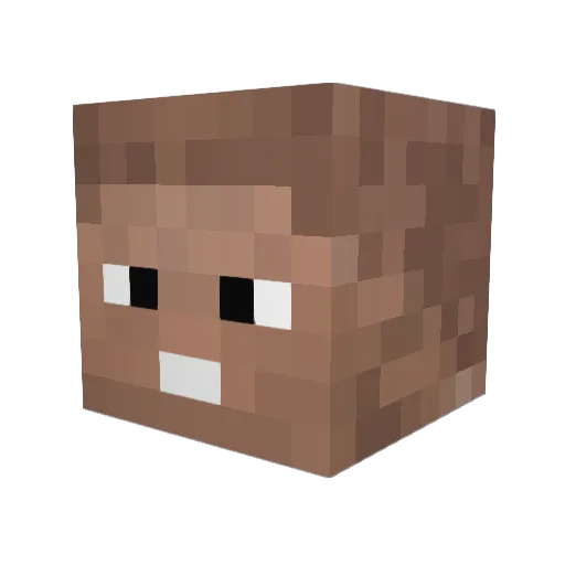 bazaen Minecraft avatar head, 3D render