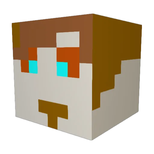 bazbaz0n Minecraft avatar head, 3D render